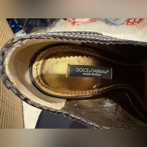 Dolce&Gabbana Brown Patent Leather Lace Up Loafer
Pumps chunky heels retro - Picture 13 of 16